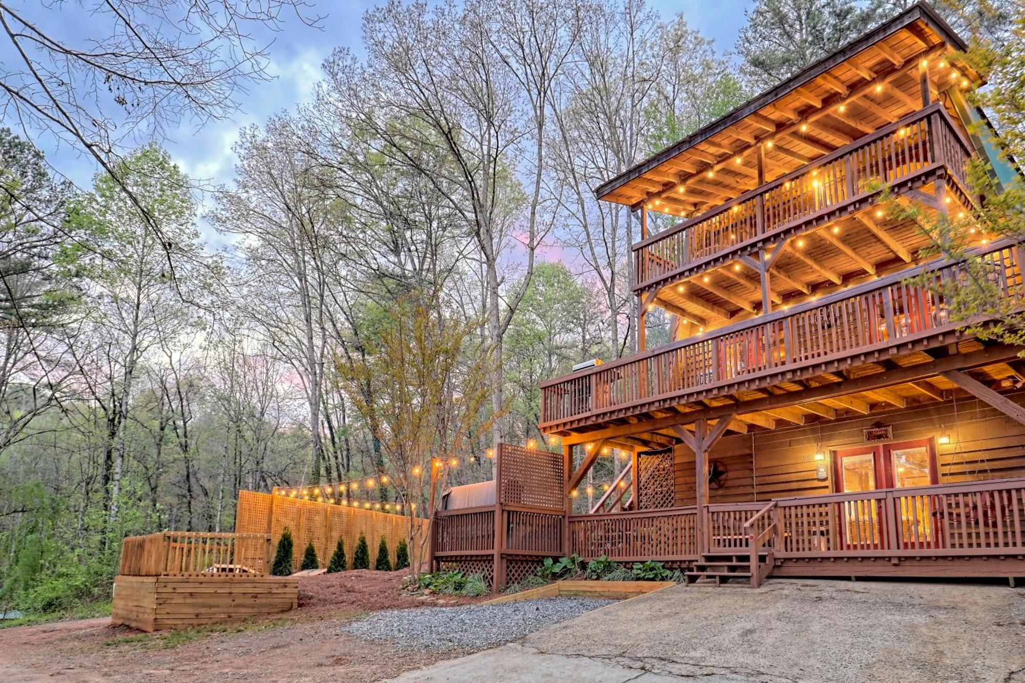 Near Downtown Helen - Hottub, Sauna, Game Room, Fire Pit Exteriör bild